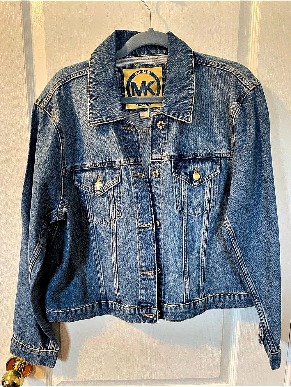 Michael Kors Denim Jacket Blue Size XL (16)